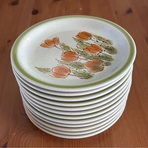Meadowbrook Orange Poppy Stoneware